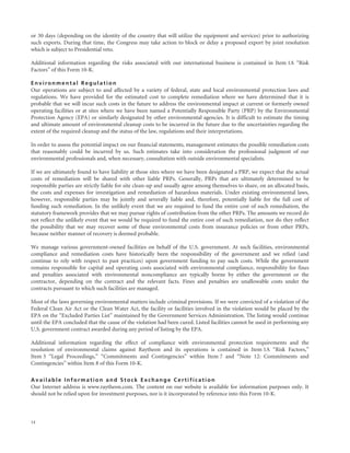 raytheon annual reports 2006