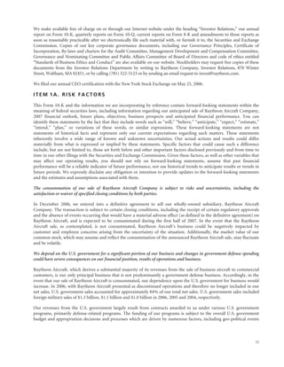 raytheon annual reports 2006