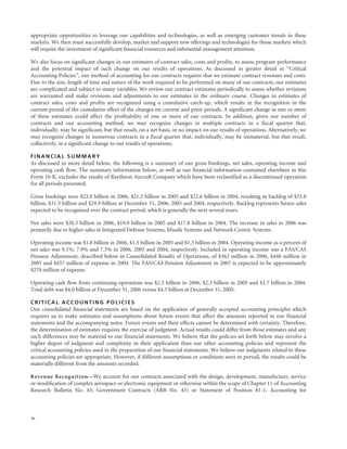 raytheon annual reports 2006