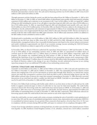 raytheon annual reports 2006