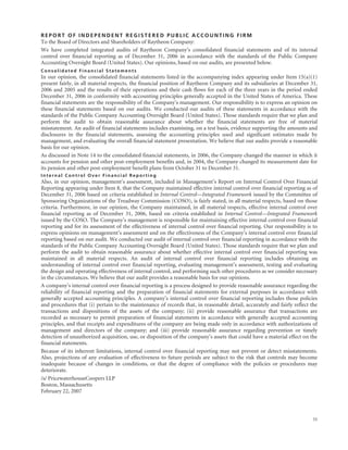 raytheon annual reports 2006