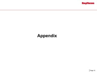 	Raytheon Reports 2008 First Quarter Results