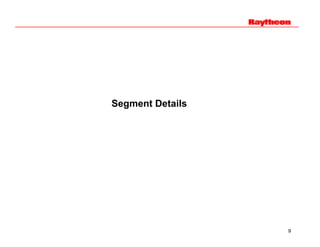 	Raytheon Reports 2004 Third Quarter Results