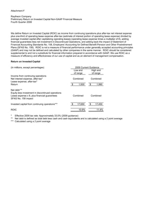 raytheon Q4 Earnings Presentation