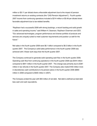 raytheon Q4 Earnings Presentation