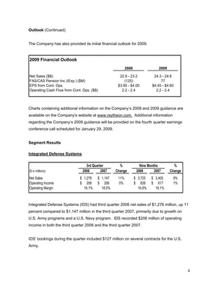 raytheon Q4 Earnings Presentation