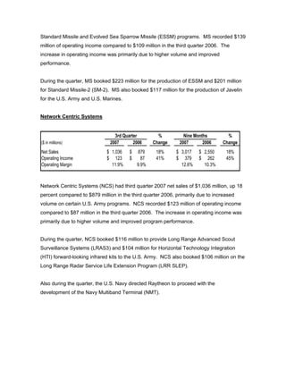 raytheon Q4 Earnings Presentation