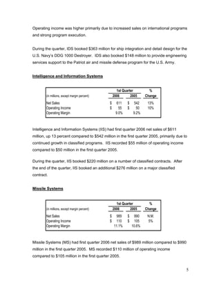raytheonQ1 Earnings Release