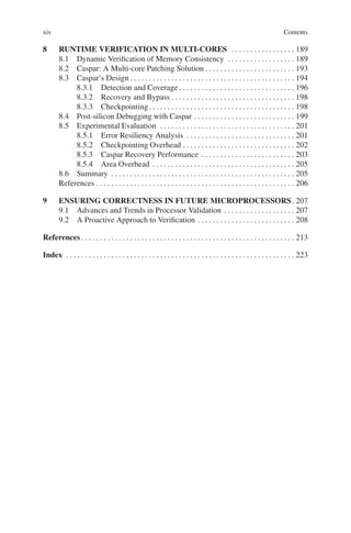 Postsilicon And Runtime Verification For Modern Processors Wagner | PDF