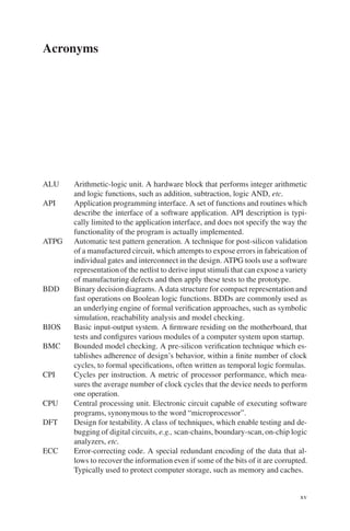 Postsilicon And Runtime Verification For Modern Processors Wagner | PDF