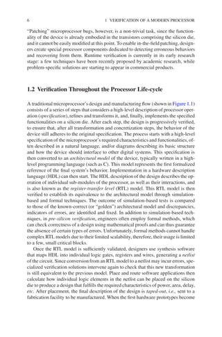 Postsilicon And Runtime Verification For Modern Processors Wagner | PDF