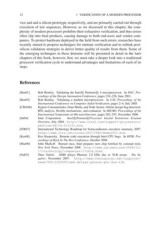 Postsilicon And Runtime Verification For Modern Processors Wagner | PDF