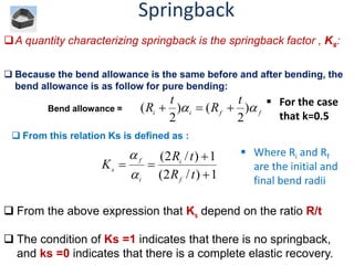 Sheet metal forming process Chapter 7 | PPT