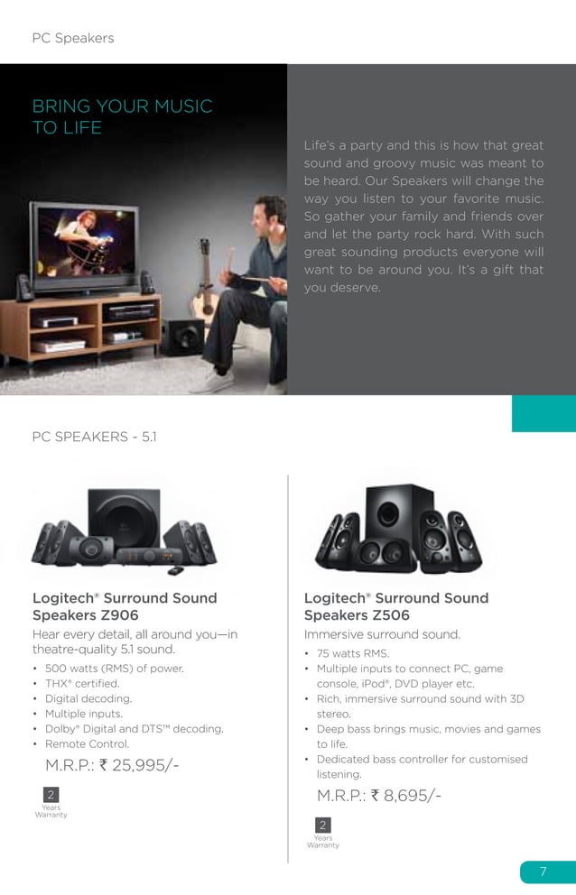 Logitech Catalogue PDF Computer Peripherals Computing