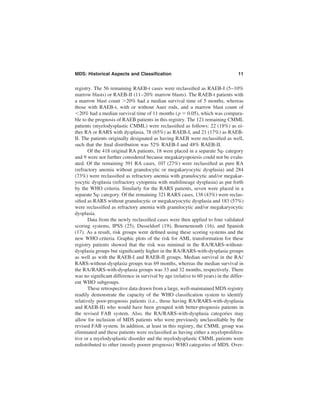 The Myelodysplastic Syndromes Pathobiology And Clinical Management ...