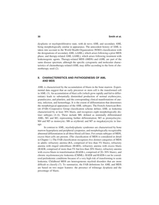 The Myelodysplastic Syndromes Pathobiology And Clinical Management ...