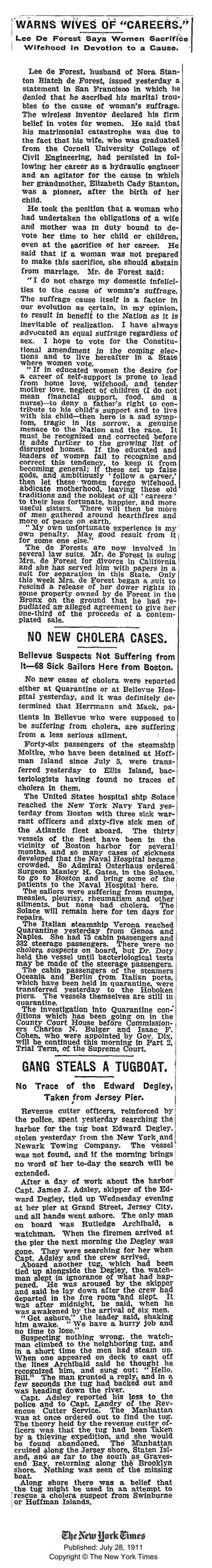 Published: July 28, 1911
Copyright © The New York Times
 