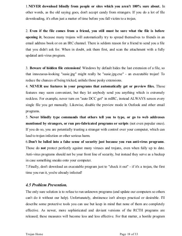 Recent trojan horse attacks image