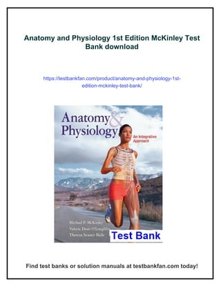 Anatomy and Physiology 1st Edition McKinley Test Bank | PDF