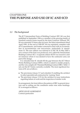 The Jct Intermediate Building Contracts 2005 3rd Edition David Chappell ...