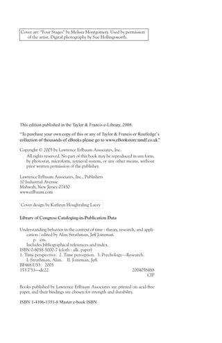 Understanding Behavior In The Context Of Time Theory Research And ...