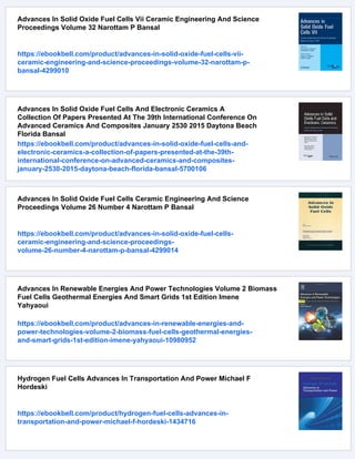 Advances In Fuel Cells 1 Ts Zhao Kd Kreuer And Trung Van Nguyen Eds | PDF