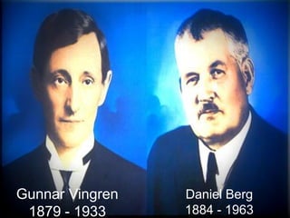 Gunnar Vingren
1879 - 1933
Daniel Berg
1884 - 1963
 