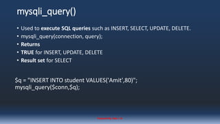Comprehensive Guide to PHP Database CRUD Operations with MySQL | PDF