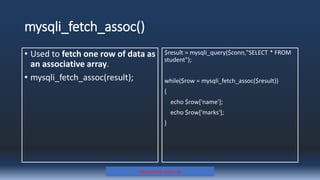 Comprehensive Guide to PHP Database CRUD Operations with MySQL | PDF