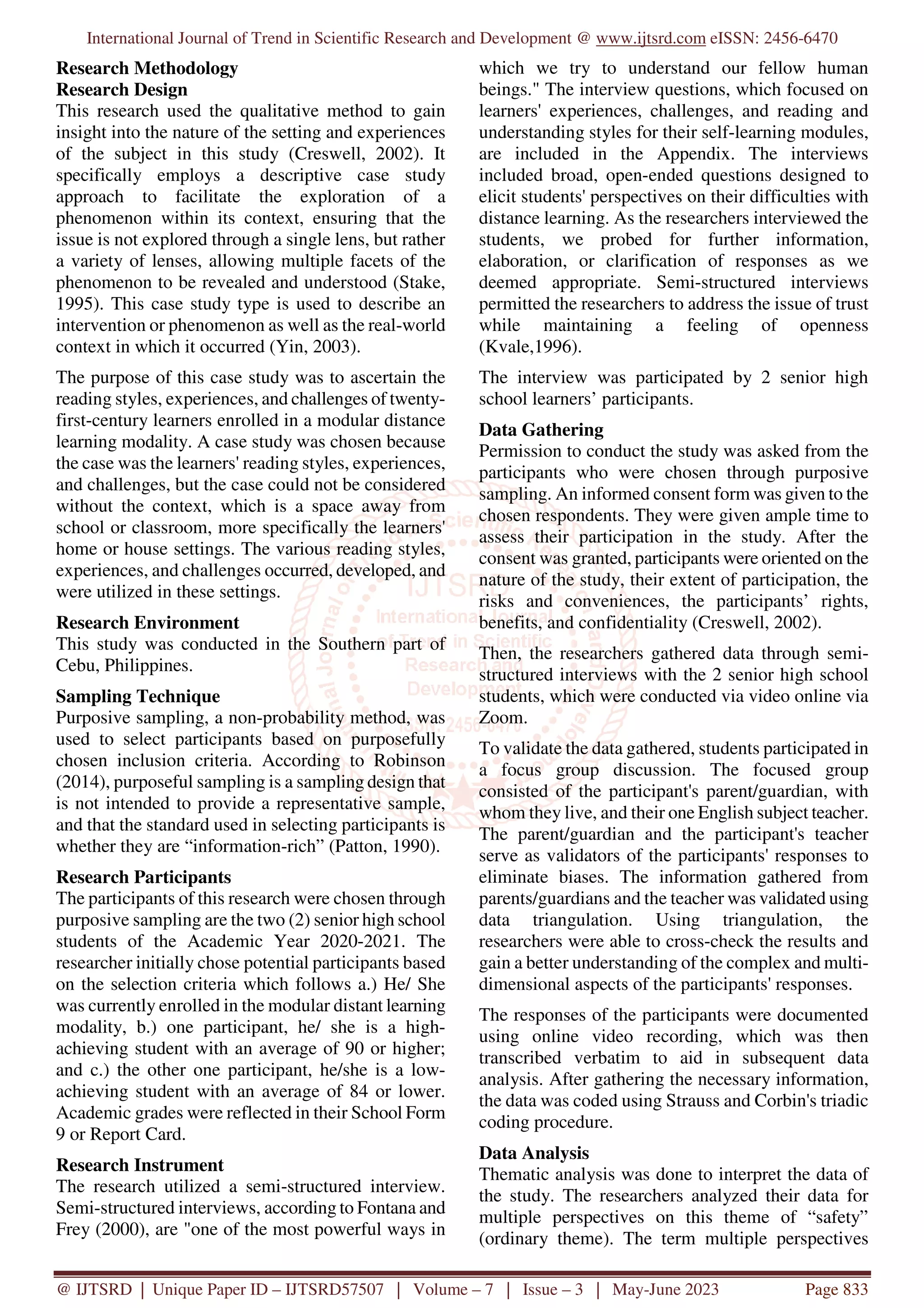 Reading Styles of 21st Century Learners in Modular Distance Learning ...