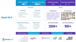 Advanced Natural Language Processing with Apache Spark NLP | PDF