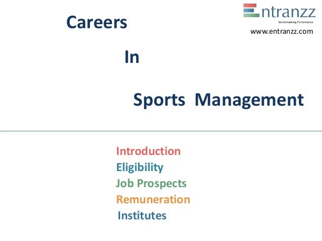 jobs for sports management