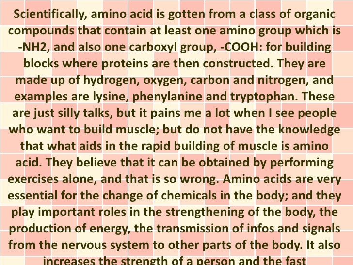 Important Role of Amino Acids For Muscle Building