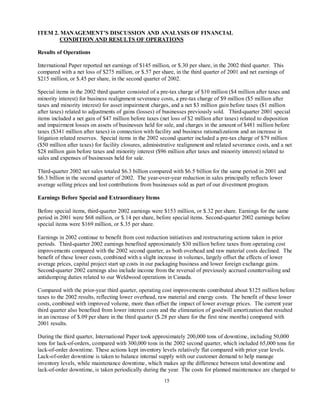 international paper Q3 2002 10-Q