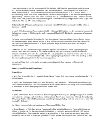 international paper Q3 2002 10-Q