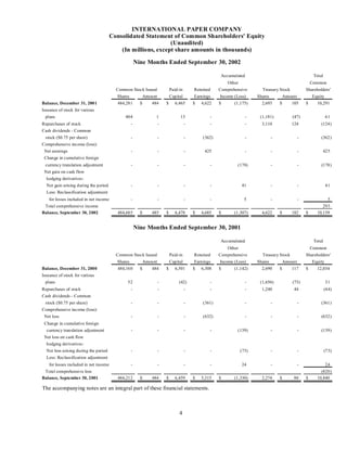 international paper Q3 2002 10-Q