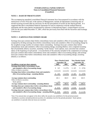 international paper Q3 2002 10-Q