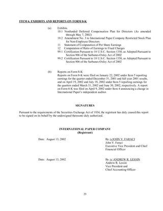 international paper  Q2 2002 10-Q