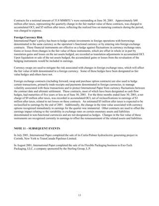 international paper Q2 2001 10-Q