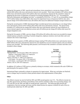 international paper Q2 2001 10-Q