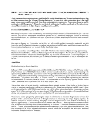 tesoro 	10-Q First Quarter 2007