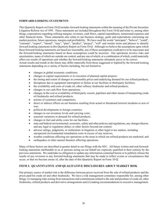 tesoro 	10-Q First Quarter 2007