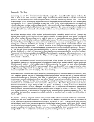 tesoro 	10-Q First Quarter 2007