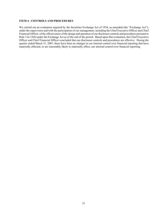 tesoro 	10-Q First Quarter 2007