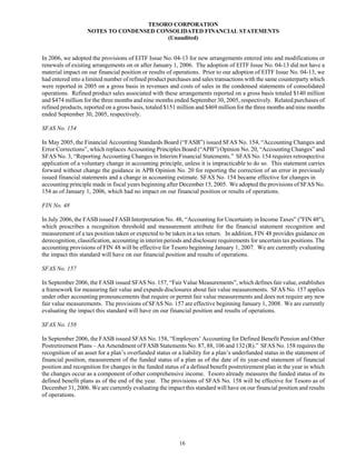 tesoro 10-Q Third Quarter 2006