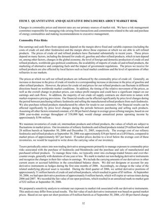 tesoro 10-Q Third Quarter 2006