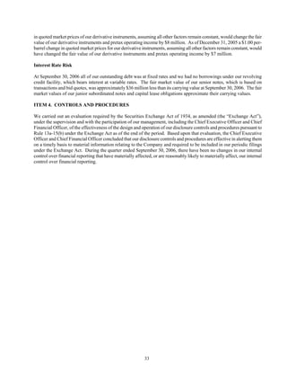 tesoro 10-Q Third Quarter 2006