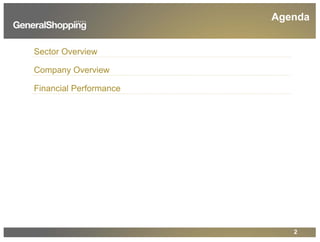 Agenda
Sector Overview
Company Overview
Financial Performance
2
 