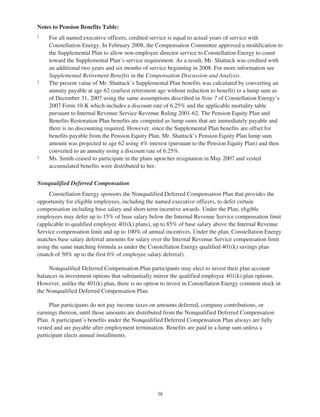 constellation energy Proxy Statement 2007