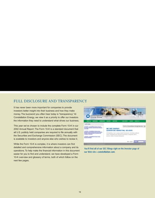 constellation energy 2002 Annual Report 